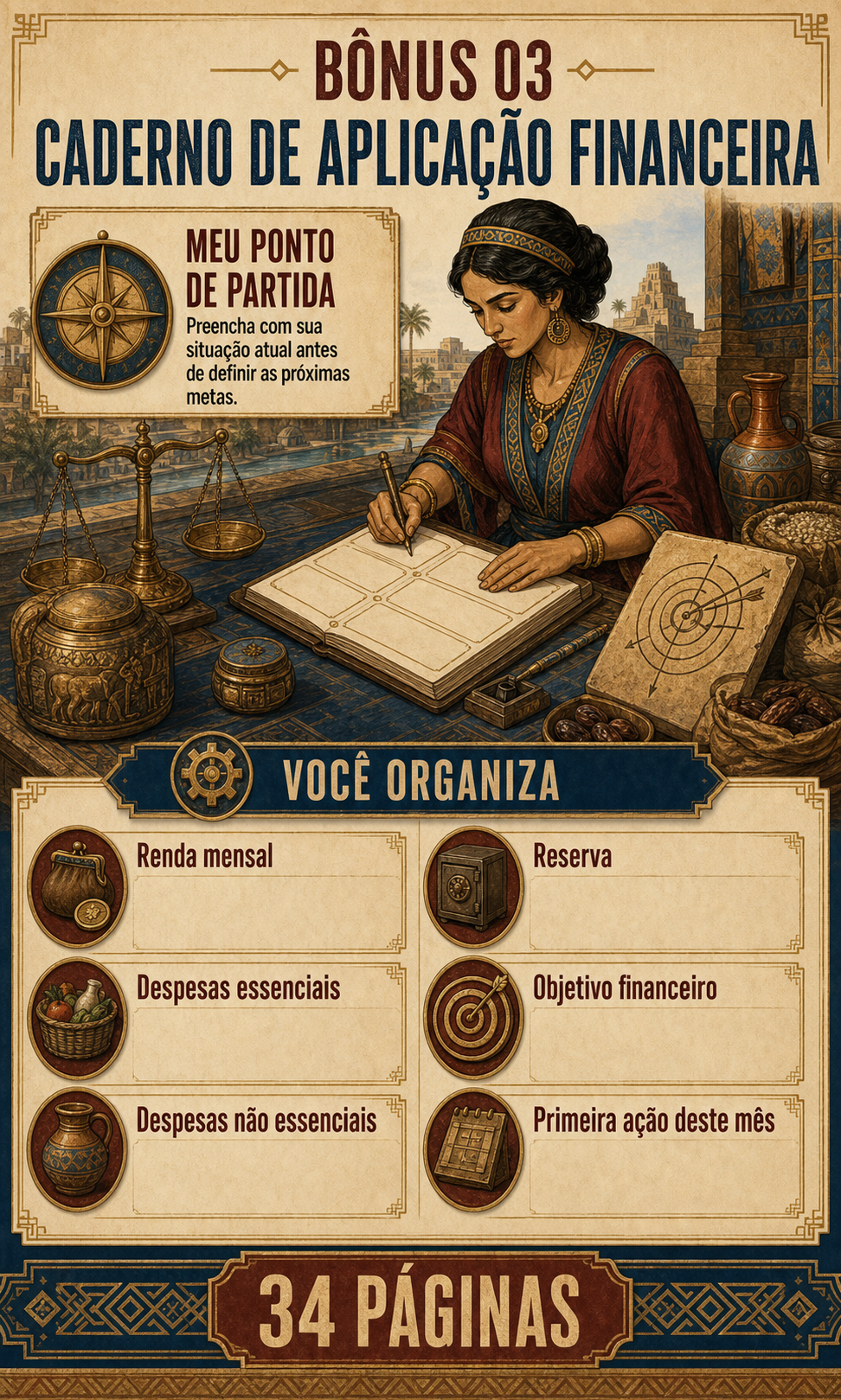Bônus 3: Caderno de Aplicação Financeira