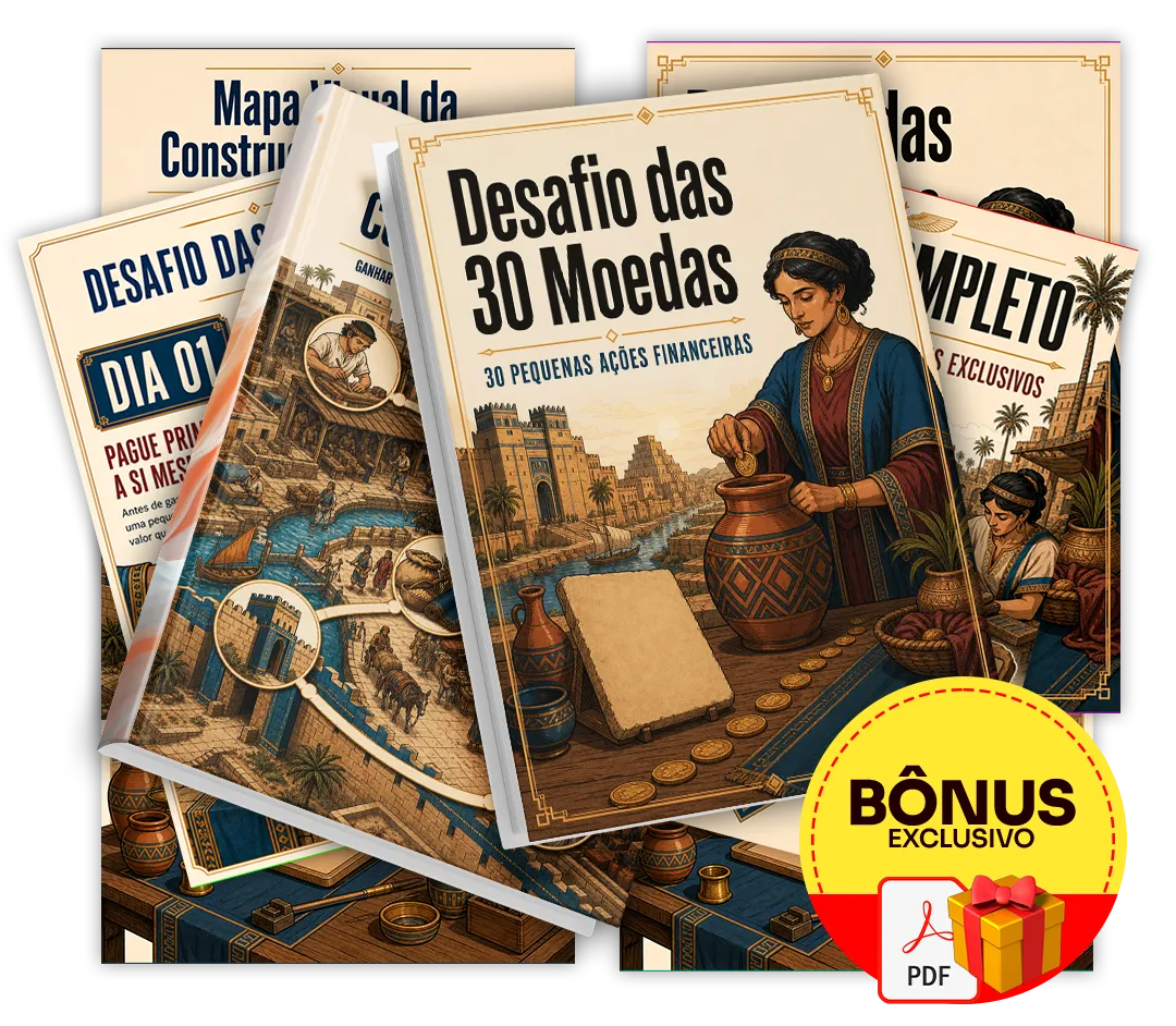 Mockup do bônus Desafio das 30 Moedas