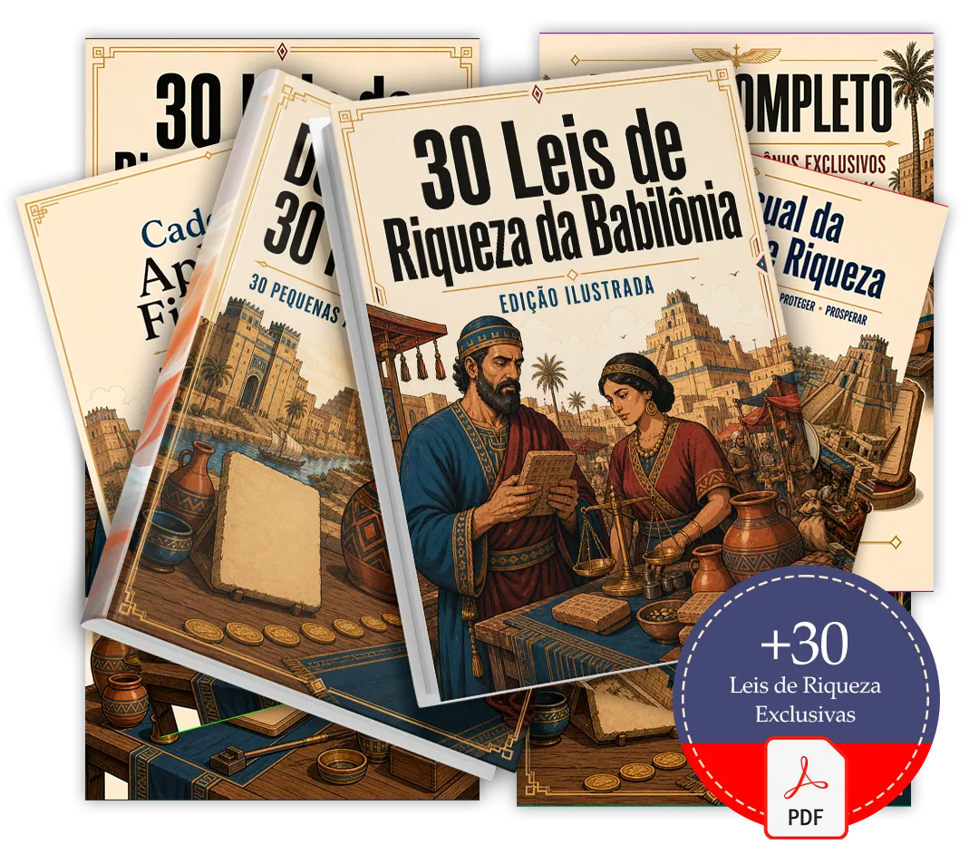 Mockup do 30 Leis de Riqueza da Babilônia — Edição Ilustrada