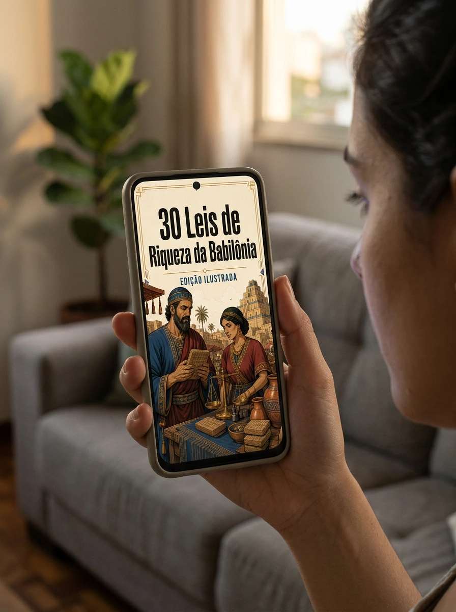 Acesso ao livro ilustrado pelo celular